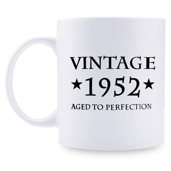 67th Birthday Gifts for Men - 1952 Birthday Gifts for Men, 67 Years Old Birthday Gifts Coffee Mug for Dad, Husband, Friend, Brother, Him, Colleague, Coworker - 11oz