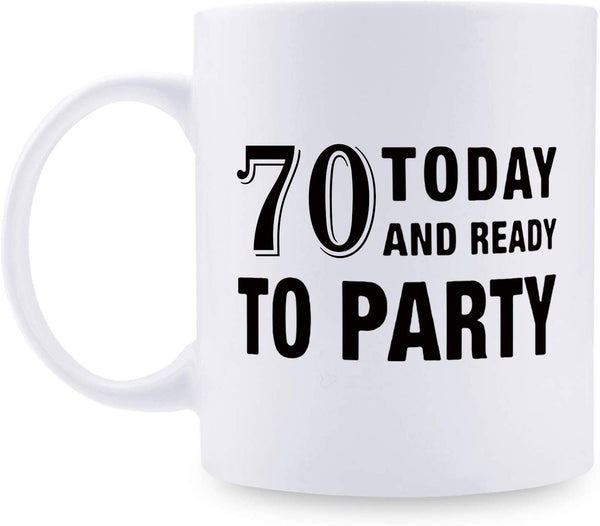 70th Birthday Gifts for Men - 1949 Birthday Gifts for Men, 70 Years Old Birthday Gifts Coffee Mug for Dad, Husband, Friend, Brother, Him, Colleague, Coworker - 11oz