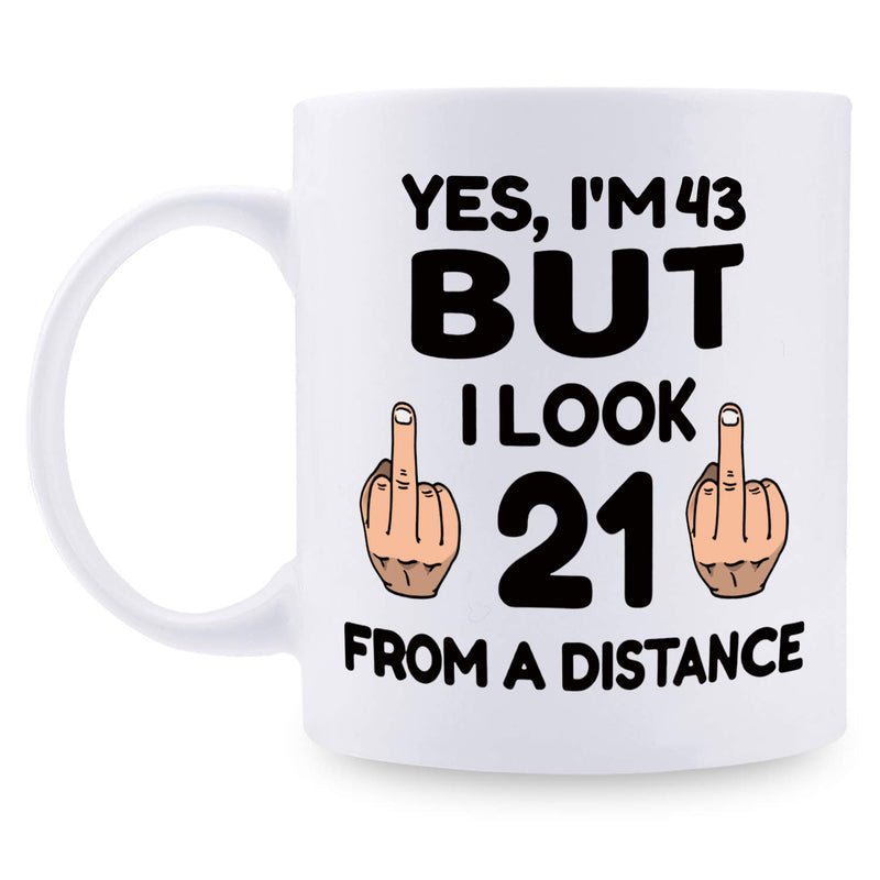 43rd Birthday Gifts for Women - 1976 Birthday Gifts for Women, 43 Years Old Birthday Gifts Coffee Mug for Mom, Wife, Friend, Sister, Her, Colleague, Coworker - 11oz