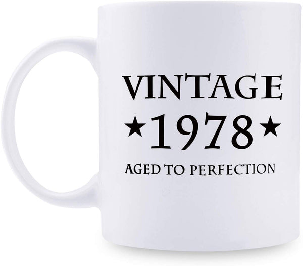 41st Birthday Gifts for Men - 1978 Birthday Gifts for Men, 41 Years Old Birthday Gifts Coffee Mug for Dad, Husband, Friend, Brother, Him, Colleague, Coworker - 11oz