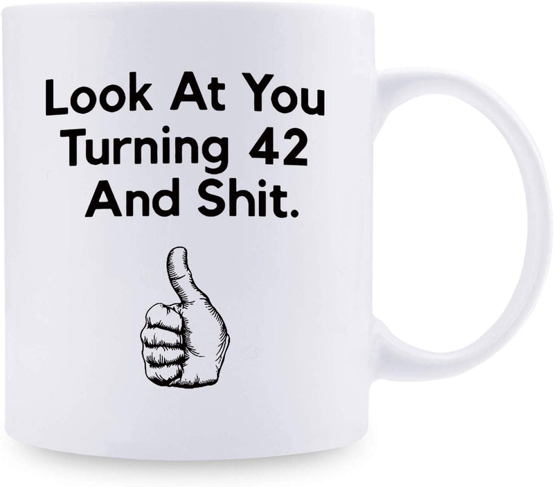 42nd Birthday Gifts for Women - 1977 Birthday Gifts for Women, 42 Years Old Birthday Gifts Coffee Mug for Mom, Wife, Friend, Sister, Her, Colleague, Coworker - 11oz