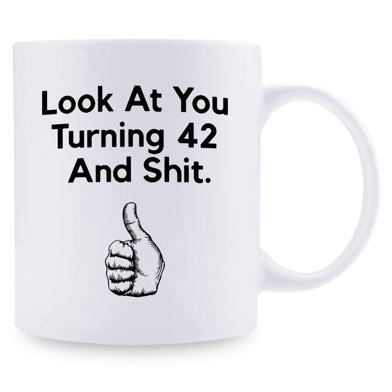 42nd Birthday Gifts for Men - 1977 Birthday Gifts for Men, 42 Years Old Birthday Gifts Coffee Mug for Dad, Husband, Friend, Brother, Him, Colleague, Coworker - 11oz