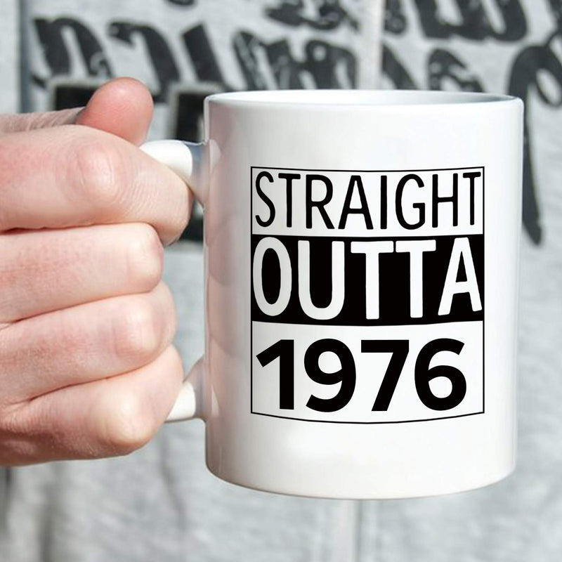 43rd Birthday Gifts for Men - 1976 Birthday Gifts for Men, 43 Years Old Birthday Gifts Coffee Mug for Dad, Husband, Friend, Brother, Him, Colleague, Coworker - 11oz