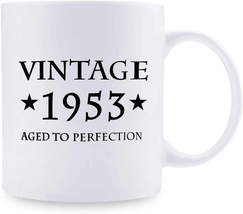 66th Birthday Gifts for Women - 1953 Birthday Gifts for Women, 66 Years Old Birthday Gifts Coffee Mug for Mom, Wife, Friend, Sister, Her, Colleague, Coworker - 11oz