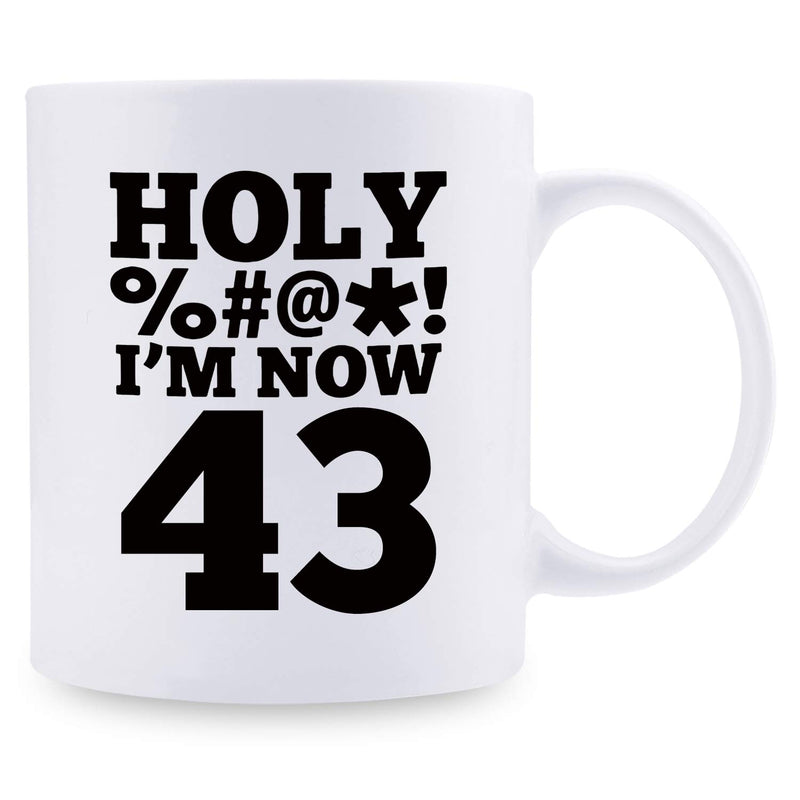 43rd Birthday Gifts for Men - 1976 Birthday Gifts for Men, 43 Years Old Birthday Gifts Coffee Mug for Dad, Husband, Friend, Brother, Him, Colleague, Coworker, HOLY MUG - 11oz