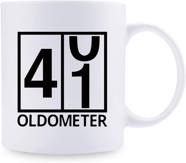 41st Birthday Gifts for Men - 1978 Birthday Gifts for Men, 41 Years Old Birthday Gifts Coffee Mug for Dad, Husband, Friend, Brother, Him, Colleague, Coworker, Oldometer Mug - 11oz