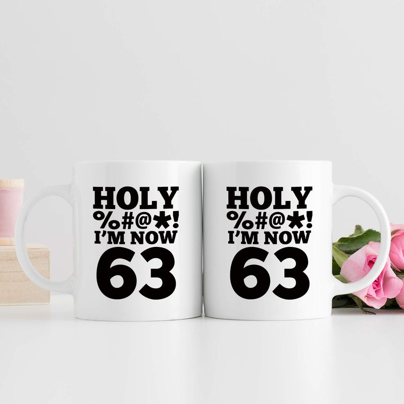 63rd Birthday Gifts for Women - 1956 Birthday Gifts for Women, 63 Years Old Birthday Gifts Coffee Mug for Mom, Wife, Friend, Sister, Her, Colleague, Coworker, HOLY MUG - 11oz