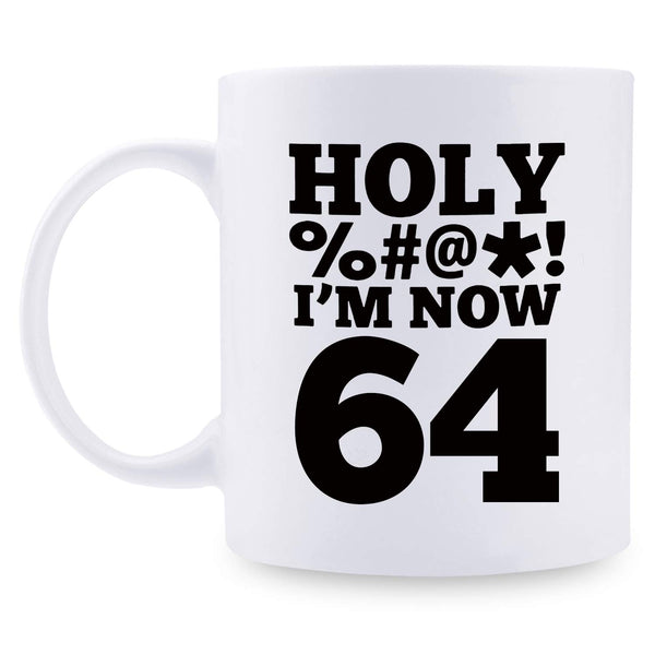 64th Birthday Gifts for Men - 1955 Birthday Gifts for Men, 64 Years Old Birthday Gifts Coffee Mug for Dad, Husband, Friend, Brother, Him, Colleague, Coworker, HOLY MUG - 11oz