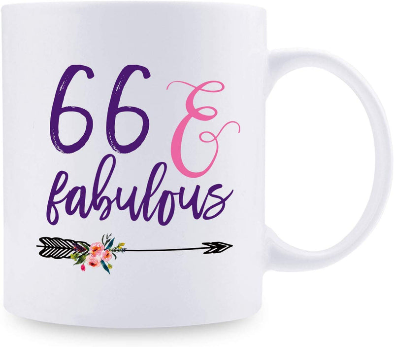 66th Birthday Gifts for Women - 1953 Birthday Gifts for Women, 66 Years Old Birthday Gifts Coffee Mug for Mom, Wife, Friend, Sister, Her, Colleague, Coworker - 11oz