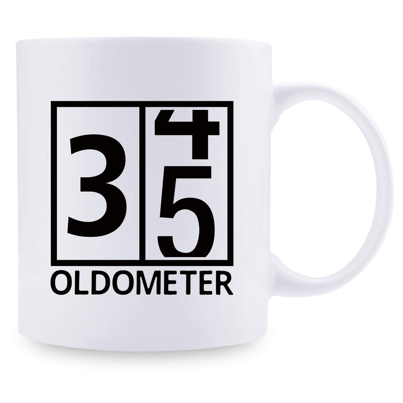 35th Birthday Gifts for Women - 1984 Birthday Gifts for Women, 35 Years Old Birthday Gifts Coffee Mug for Mom, Wife, Friend, Sister, Her, Colleague, Coworker, Oldometer Mug- 11oz