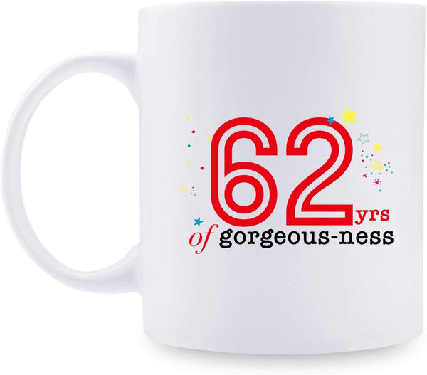 62nd Birthday Gifts for Men - 1957 Birthday Gifts for Men, 62 Years Old Birthday Gifts Coffee Mug for Dad, Husband, Friend, Brother, Him, Colleague, Coworker - 11oz