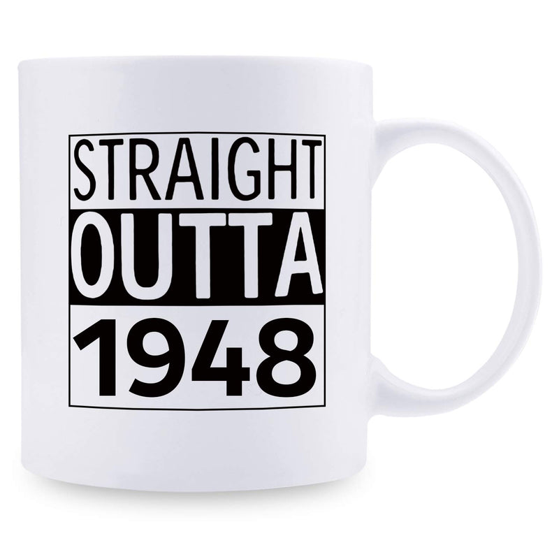 71st Birthday Gifts for Men - 1948 Birthday Gifts for Men, 71 Years Old Birthday Gifts Coffee Mug for Dad, Husband, Friend, Brother, Him, Colleague, Coworker - 11oz