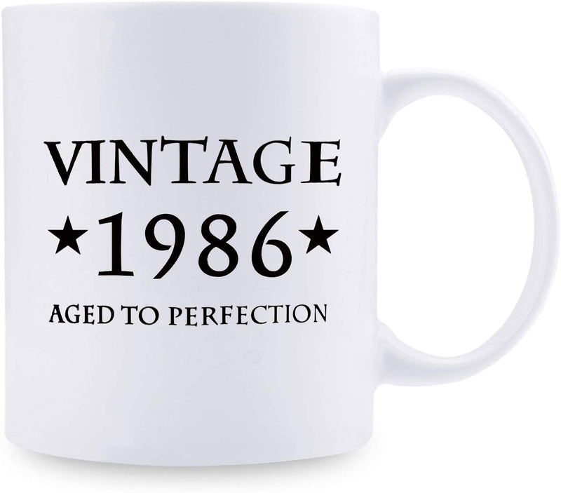 33rd Birthday Gifts for Women - 1986 Birthday Gifts for Women, 33 Years Old Birthday Gifts Coffee Mug for Mom, Wife, Friend, Sister, Her, Colleague, Coworker - 11oz