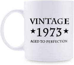 46th Birthday Gifts for Men - 1973 Birthday Gifts for Men, 46 Years Old Birthday Gifts Coffee Mug for Dad, Husband, Friend, Brother, Him, Colleague, Coworker - 11oz