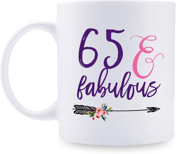 65th Birthday Gifts for Women - 1954 Birthday Gifts for Women, 65 Years Old Birthday Gifts Coffee Mug for Mom, Wife, Friend, Sister, Her, Colleague, Coworker - 11oz