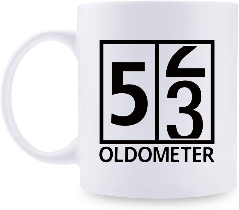 53rd Birthday Gifts for Women - 1966 Birthday Gifts for Women, 53 Years Old Birthday Gifts Coffee Mug for Mom, Wife, Friend, Sister, Her, Colleague, Coworker, Oldometer Mug - 11oz