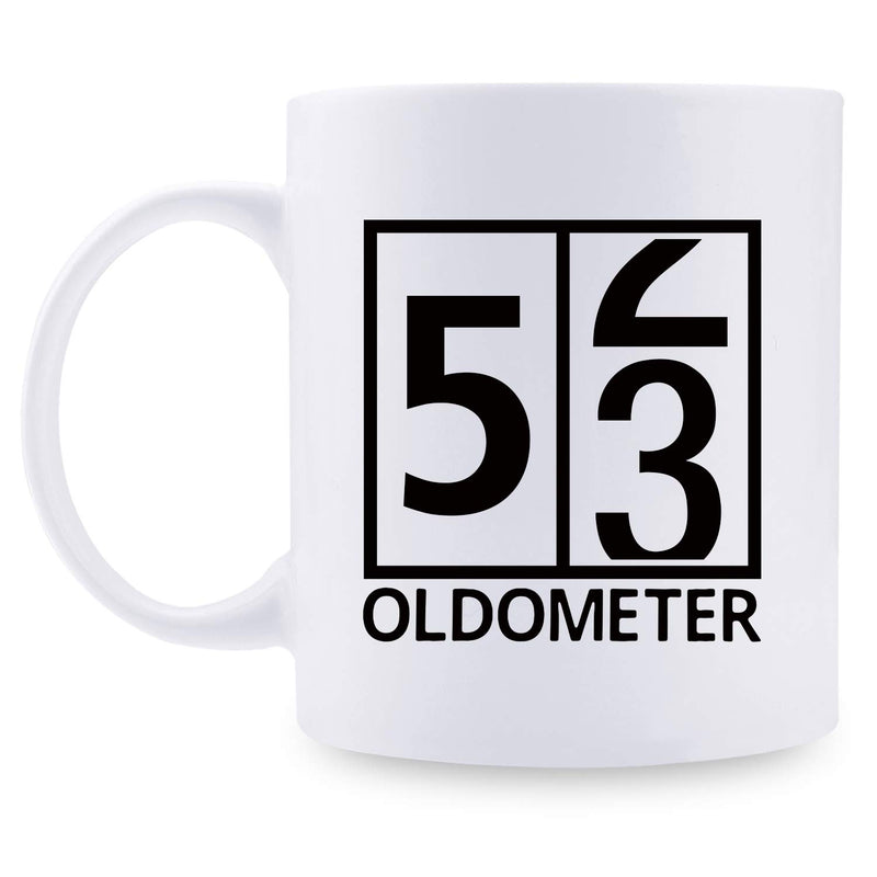 53rd Birthday Gifts for Men - 1966 Birthday Gifts for Men, 53 Years Old Birthday Gifts Coffee Mug for Dad, Husband, Friend, Brother, Him, Colleague, Coworker, Oldometer Mug- 11oz