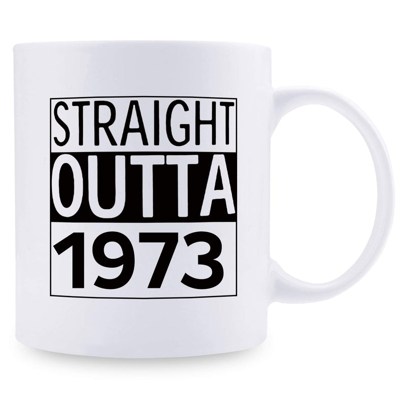 46th Birthday Gifts for Men - 1973 Birthday Gifts for Men, 46 Years Old Birthday Gifts Coffee Mug for Dad, Husband, Friend, Brother, Him, Colleague, Coworker - 11oz