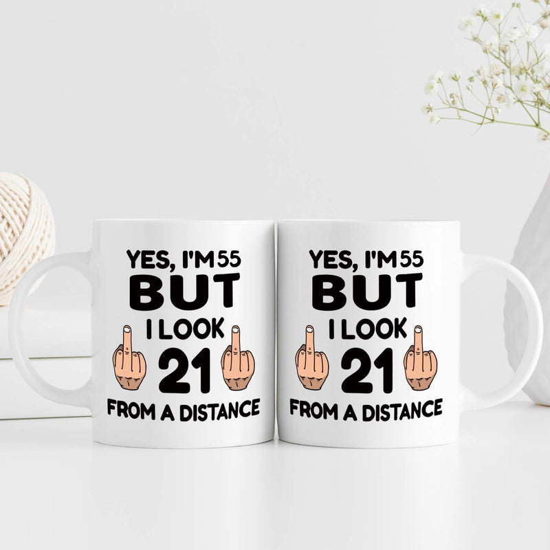 55th Birthday Gifts For Men - 1964 Birthday Gifts for Men, 55 Years Old Birthday Gifts Coffee Mug for Dad, Husband, Friend, Brother, Him, Colleague, Coworker - 11oz