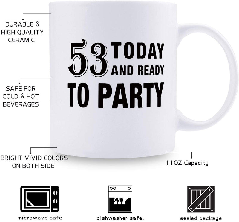 53rd Birthday Gifts for Women - 1966 Birthday Gifts for Women, 53 Years Old Birthday Gifts Coffee Mug for Mom, Wife, Friend, Sister, Her, Colleague, Coworker - 11oz