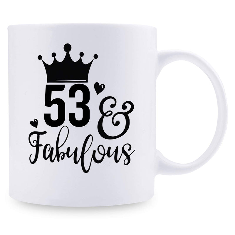 53rd Birthday Gifts for Women - 1966 Birthday Gifts for Women, 53 Years Old Birthday Gifts Coffee Mug for Mom, Wife, Friend, Sister, Her, Colleague, Coworker - 11oz