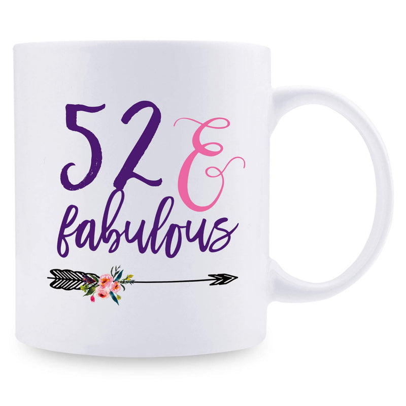 52nd Birthday Gifts for Women - 1967 Birthday Gifts for Women, 52 Years Old Birthday Gifts Coffee Mug for Mom, Wife, Friend, Sister, Her, Colleague, Coworker - 11oz