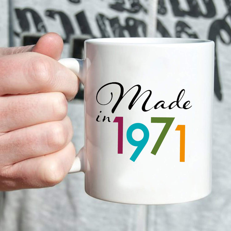 48th Birthday Gifts for Men - 1971 Birthday Gifts for Men, 48 Years Old Birthday Gifts Coffee Mug for Dad, Husband, Friend, Brother, Him, Colleague, Coworker - 11oz