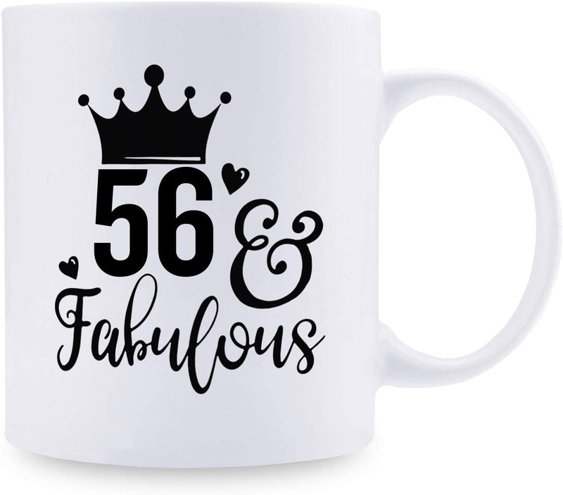 56th Birthday Gifts for Women - 1963 Birthday Gifts for Women, 56 Years Old Birthday Gifts Coffee Mug for Mom, Wife, Friend, Sister, Her, Colleague, Coworker - 11oz