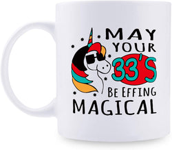 33rd Birthday Gifts for Women - 1986 Birthday Gifts for Women, 33 Years Old Birthday Gifts Coffee Mug for Mom, Wife, Friend, Sister, Her, Colleague, Coworker - 11oz