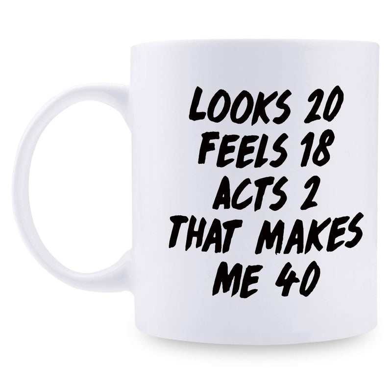 40th Birthday Gifts for Women - 1979 Birthday Gifts for Women, 40 Years Old Birthday Gifts Coffee Mug for Mom, Wife, Friend, Sister, Her, Colleague, Coworker - 11oz