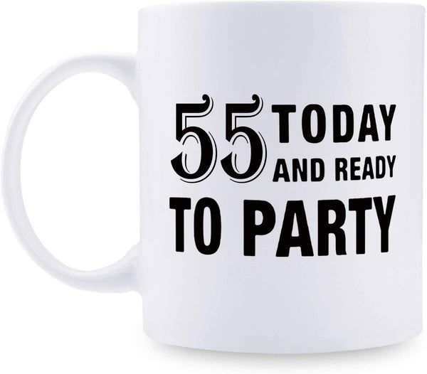 55th Birthday Gifts for Women - 1964 Birthday Gifts for Women, 55 Years Old Birthday Gifts Coffee Mug for Mom, Wife, Friend, Sister, Her, Colleague, Coworker - 11oz