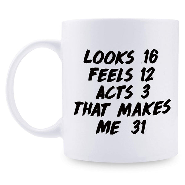 31st Birthday Gifts for Women - 1988 Birthday Gifts for Women, 31 Years Old Birthday Gifts Coffee Mug for Mom, Wife, Friend, Sister, Her, Colleague, Coworker - 11oz