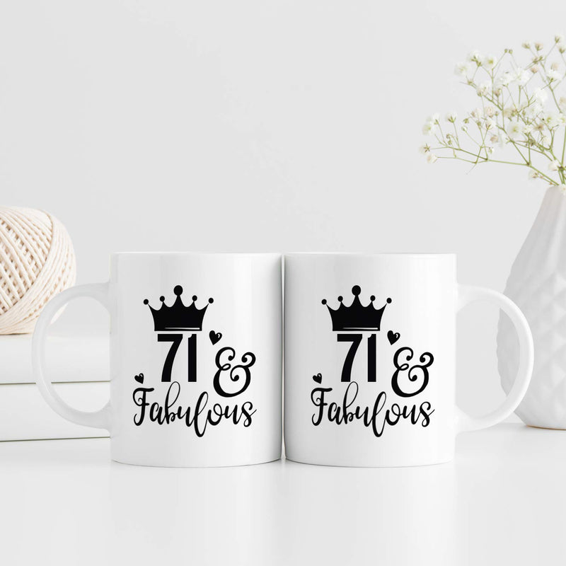 71st Birthday Gifts for Women - 1948 Birthday Gifts for Women, 71 Years Old Birthday Gifts Coffee Mug for Mom, Wife, Friend, Sister, Her, Colleague, Coworker - 11oz