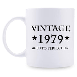 40th Birthday Gifts for Women - 1979 Birthday Gifts for Women, 40 Years Old Birthday Gifts Coffee Mug for Mom, Wife, Friend, Sister, Her, Colleague, Coworker - 11oz