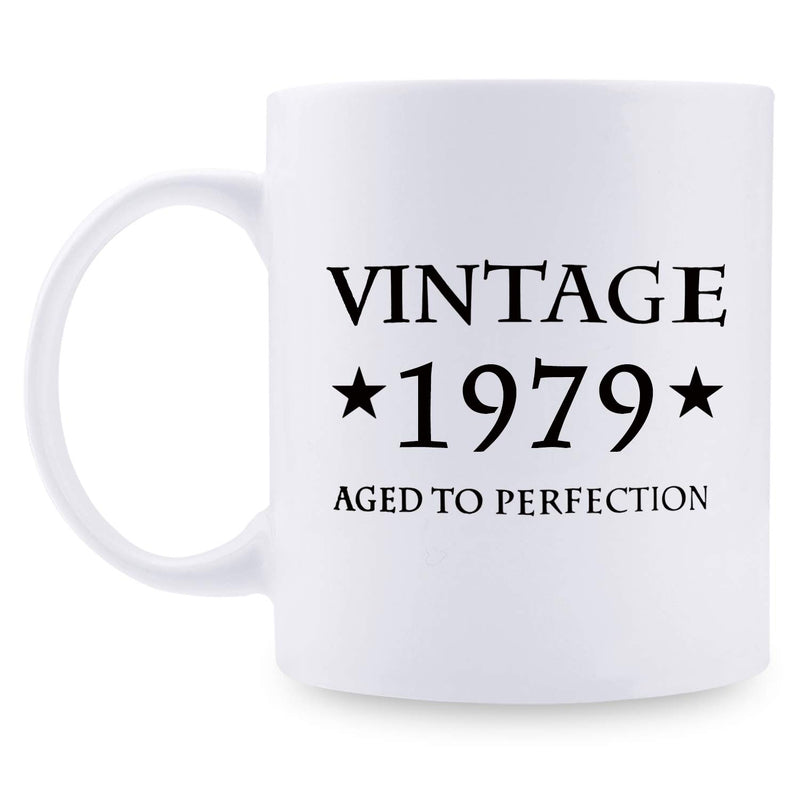 40th Birthday Gifts for Men - 1979 Birthday Gifts for Men, 40 Years Old Birthday Gifts Coffee Mug for Dad, Husband, Friend, Brother, Him, Colleague, Coworker - 11oz