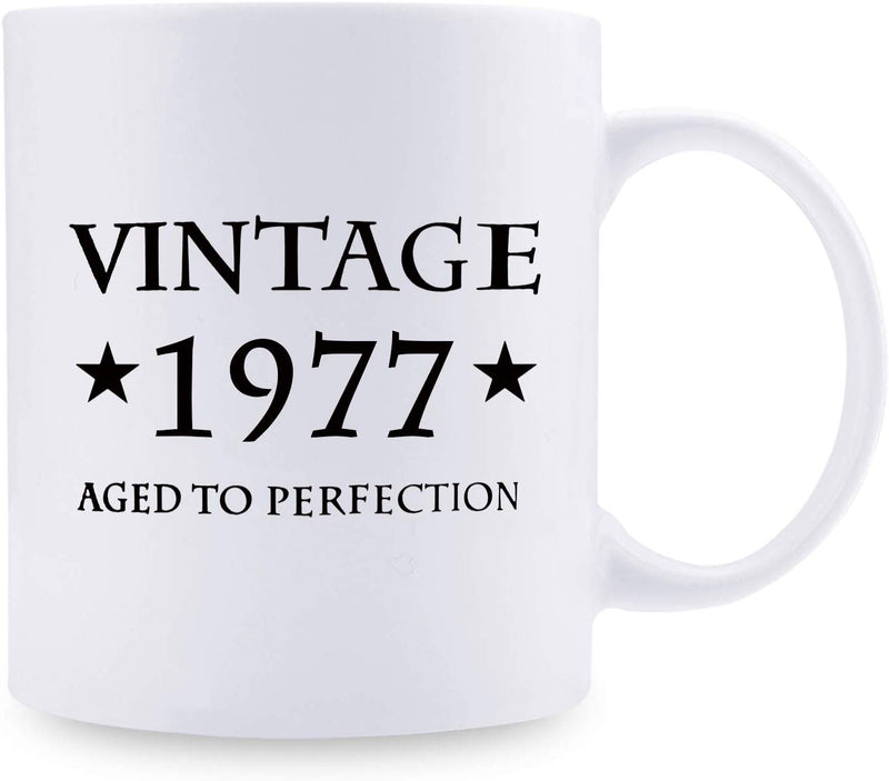 42nd Birthday Gifts for Men - 1977 Birthday Gifts for Men, 42 Years Old Birthday Gifts Coffee Mug for Dad, Husband, Friend, Brother, Him, Colleague, Coworker - 11oz