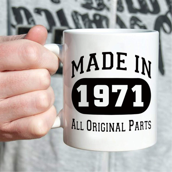 48th Birthday Gifts for Men - 1971 Birthday Gifts for Men, 48 Years Old Birthday Gifts Coffee Mug for Dad, Husband, Friend, Brother, Him, Colleague, Coworker - 11oz