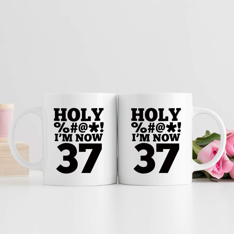 37th Birthday Gifts for Men - 1982 Birthday Gifts for Men, 37 Years Old Birthday Gifts Coffee Mug for Dad, Husband, Friend, Brother, Him, Colleague, Coworker, HOLY MUG - 11oz