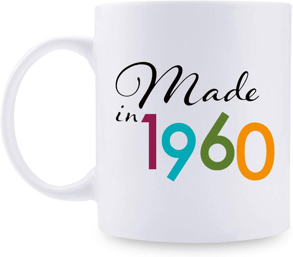 59th Birthday Gifts for Men - 1960 Birthday Gifts for Men, 59 Years Old Birthday Gifts Coffee Mug for Dad, Husband, Friend, Brother, Him, Colleague, Coworker - 11oz