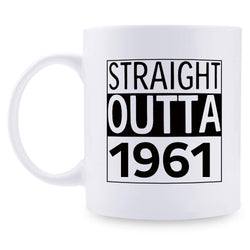 58th Birthday Gifts for Men - 1961 Birthday Gifts for Men, 58 Years Old Birthday Gifts Coffee Mug for Dad, Husband, Friend, Brother, Him, Colleague, Coworker - 11oz