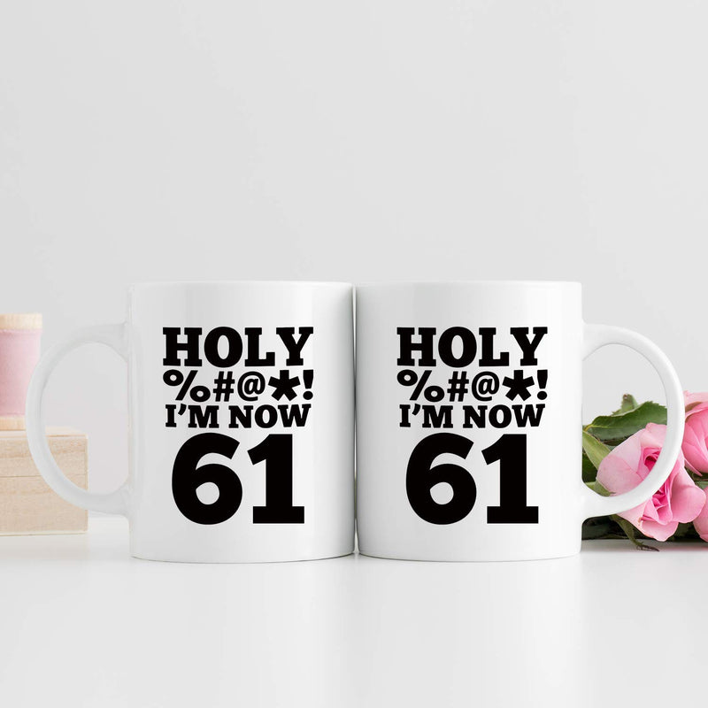 61st Birthday Gifts for Women - 1958 Birthday Gifts for Women, 61 Years Old Birthday Gifts Coffee Mug for Mom, Wife, Friend, Sister, Her, Colleague, Coworker, HOLY MUG - 11oz