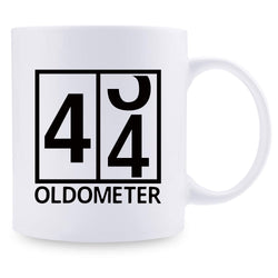 44th Birthday Gifts for Men - 1975 Birthday Gifts for Men, 44 Years Old Birthday Gifts Coffee Mug for Dad, Husband, Friend, Brother, Him, Colleague, Coworker, Oldometer Mug - 11oz