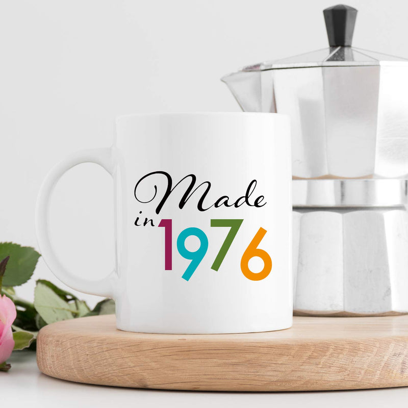 43rd Birthday Gifts for Women - 1976 Birthday Gifts for Women, 43 Years Old Birthday Gifts Coffee Mug for Mom, Wife, Friend, Sister, Her, Colleague, Coworker - 11oz