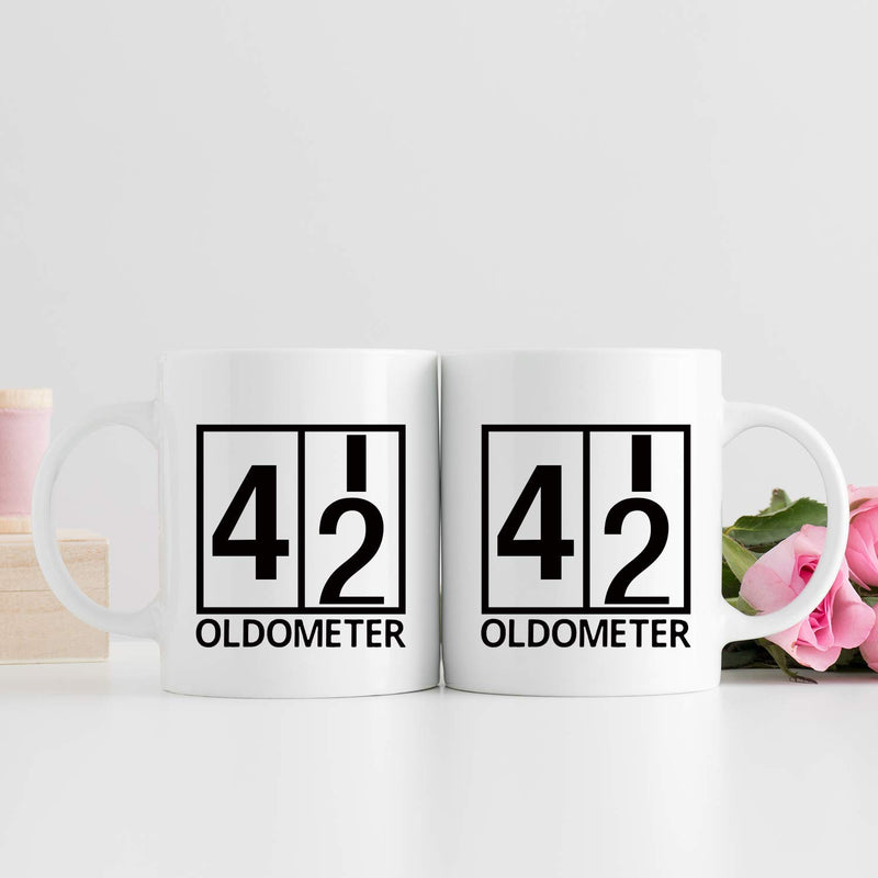 42nd Birthday Gifts for Men - 1977 Birthday Gifts for Men, 42 Years Old Birthday Gifts Coffee Mug for Dad, Husband, Friend, Brother, Him, Colleague, Coworker, Oldometer Mug - 11oz