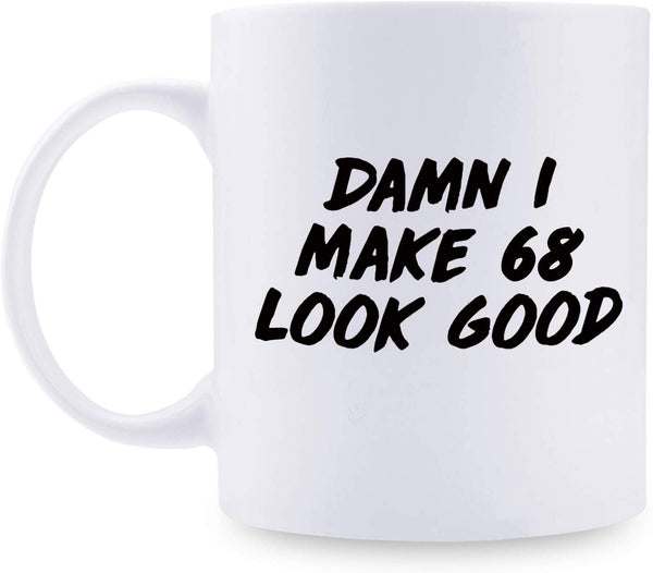 68th Birthday Gifts for Men - 1951 Birthday Gifts for Men, 68 Years Old Birthday Gifts Coffee Mug for Dad, Husband, Friend, Brother, Him, Colleague, Coworker - 11oz