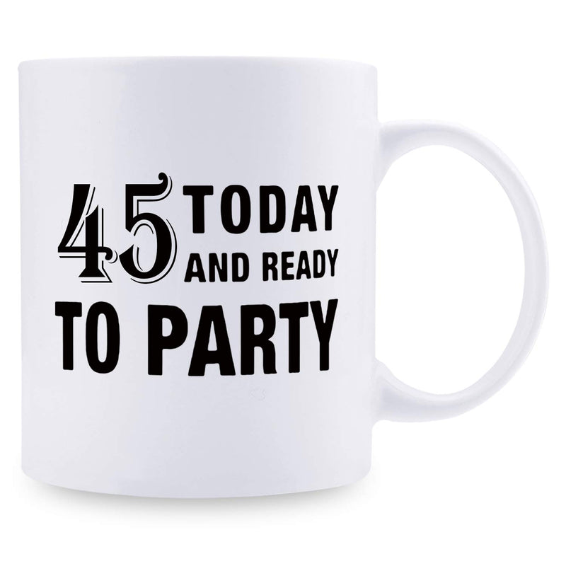 45th Birthday Gifts for Women - 1974 Birthday Gifts for Women, 45 Years Old Birthday Gifts Coffee Mug for Mom, Wife, Friend, Sister, Her, Colleague, Coworker - 11oz