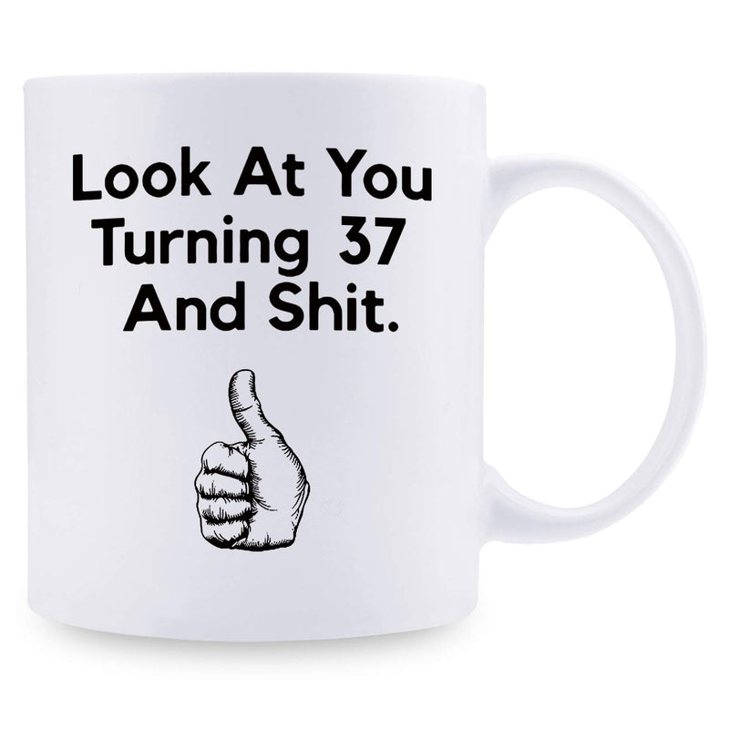 37th Birthday Gifts for Women - 1982 Birthday Gifts for Women, 37 Years Old Birthday Gifts Coffee Mug for Mom, Wife, Friend, Sister, Her, Colleague, Coworker - 11oz