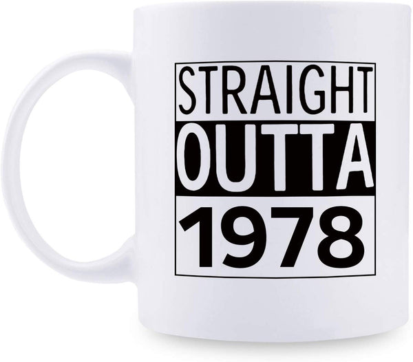 41st Birthday Gifts for Men - 1978 Birthday Gifts for Men, 41 Years Old Birthday Gifts Coffee Mug for Dad, Husband, Friend, Brother, Him, Colleague, Coworker - 11oz