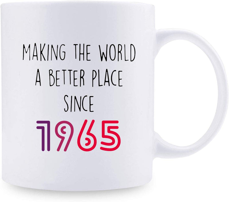 54th Birthday Gifts for Women - 1965 Birthday Gifts for Women, 54 Years Old Birthday Gifts Coffee Mug for Mom, Wife, Friend, Sister, Her, Colleague, Coworker - 11oz