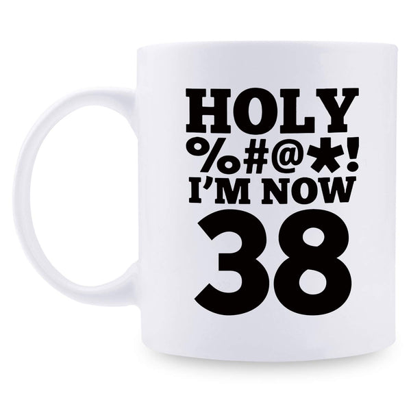 38th Birthday Gifts for Men - 1981 Birthday Gifts for Men, 38 Years Old Birthday Gifts Coffee Mug for Dad, Husband, Friend, Brother, Him, Colleague, Coworker, HOLY MUG - 11oz